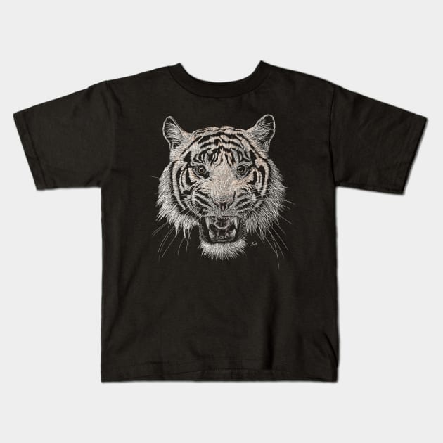 Bengal Tiger Kids T-Shirt by Walking in Nature